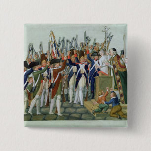 Oath of the Districts, February 1790 2 Inch Square Button