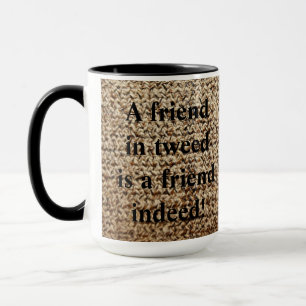 Oatmeal tweed friend mug