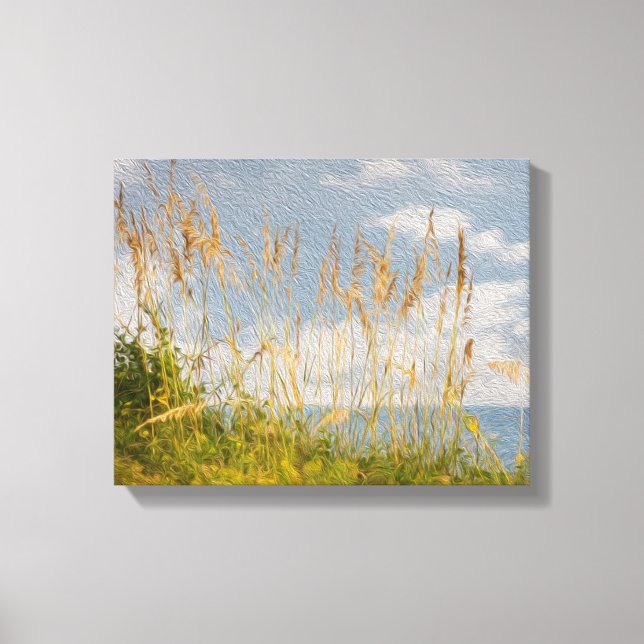 Oats de mer Faux Toile Peinture à l'huile (Recto)