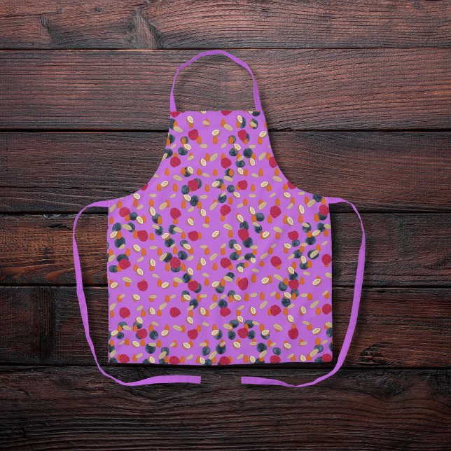 Oats, fruits, and nuts purple apron (Creator Uploaded)