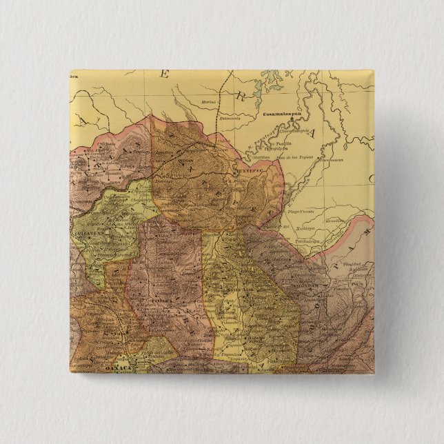 Oaxaca 2 Inch Square Button (Front)