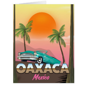 Oaxaca affiche de voyage au Mexique
