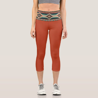 “OAXACA BAND / CARA-CARA” High Waisted Capris 
