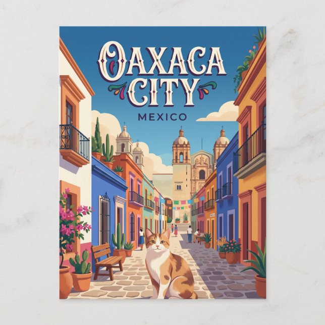 Oaxaca de Juárez Mexico Postcard (Front)