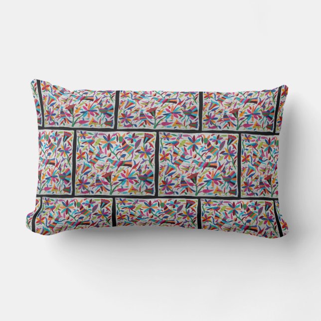 Oaxaca Mexico Mexican Mayan Hispanic Ethnic Boho Lumbar Pillow (Front)