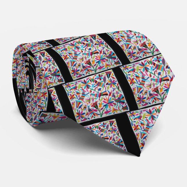 Oaxaca Mexico Mexican Mayan Hispanic Ethnic Boho Tie (Rolled)