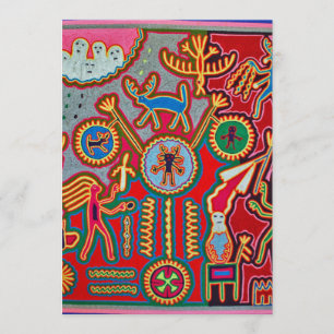 Oaxaca Mexico Mexican Mayan Tribal Art Boho Travel Invitation