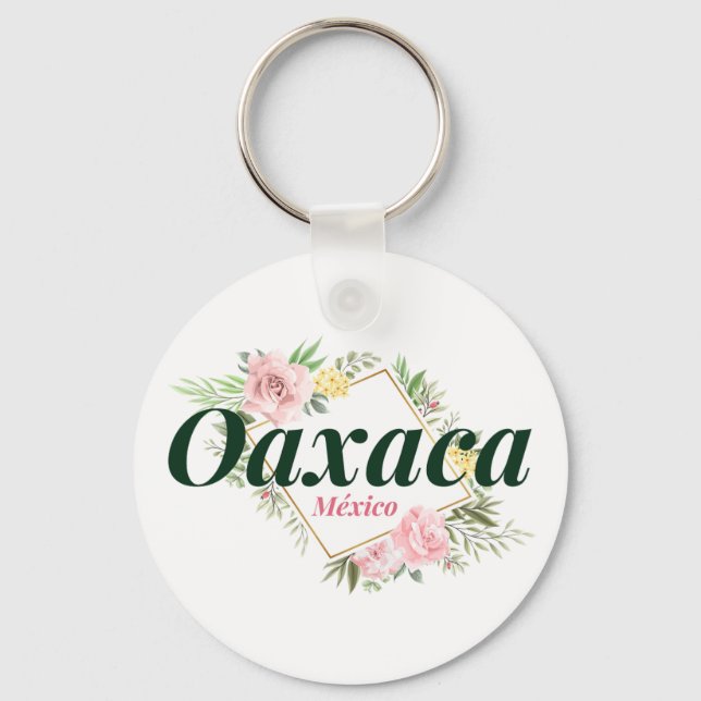 Oaxaca Mexico Travel Destination Bridesmaid  Keychain (Front)