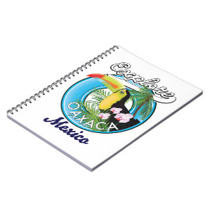 Oaxaca Mexico travel logo Notebook