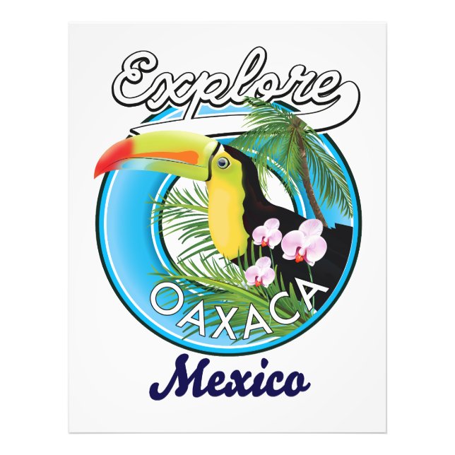 Oaxaca Mexico travel logo Photo Print (Front)