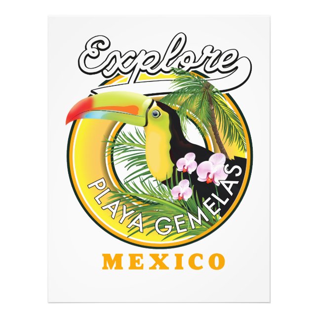 Oaxaca Mexico travel logo Photo Print (Front)