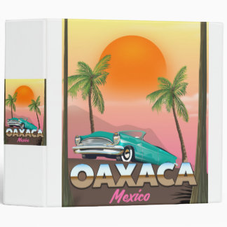 Oaxaca Mexico travel poster Binder