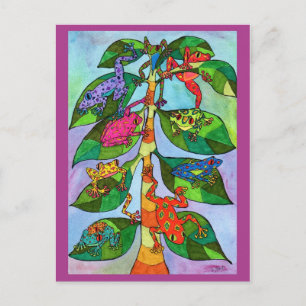 Oaxacan Frog Tree of Life Postcard