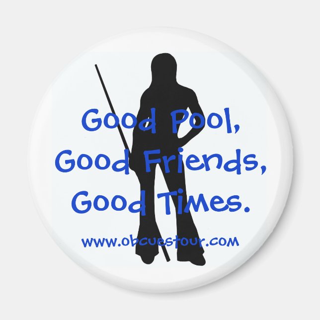 OB Cues Ladies 9-Ball Tour Magnet Outline (Devant)