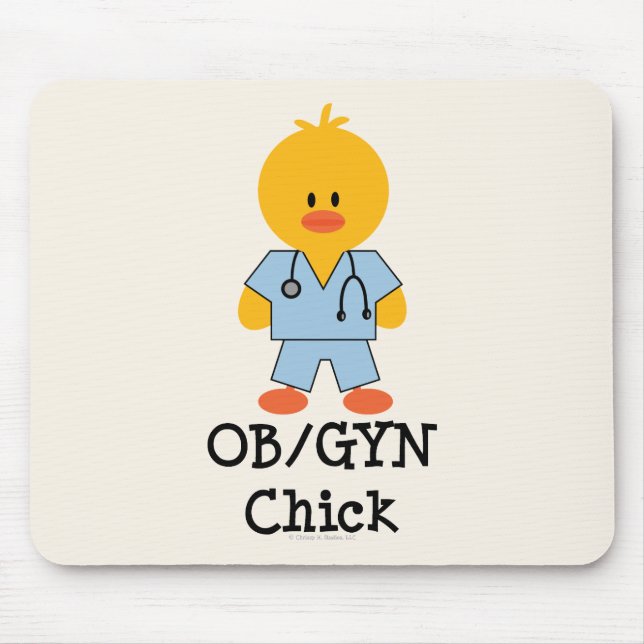 OB/GYN Chick Mousepad (Front)