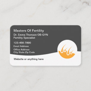 OB-GYN Docteur en Cartes de visite de fertilité
