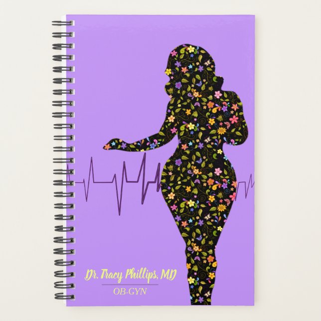 OB-GYN Medical Feminine Floral Planner (Front)
