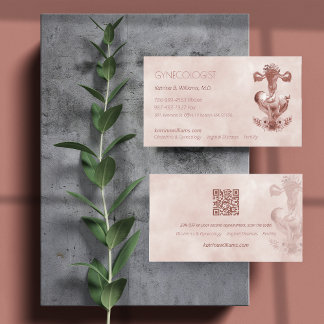 OB/GYN Moderne Floral Carte de visite Médicale