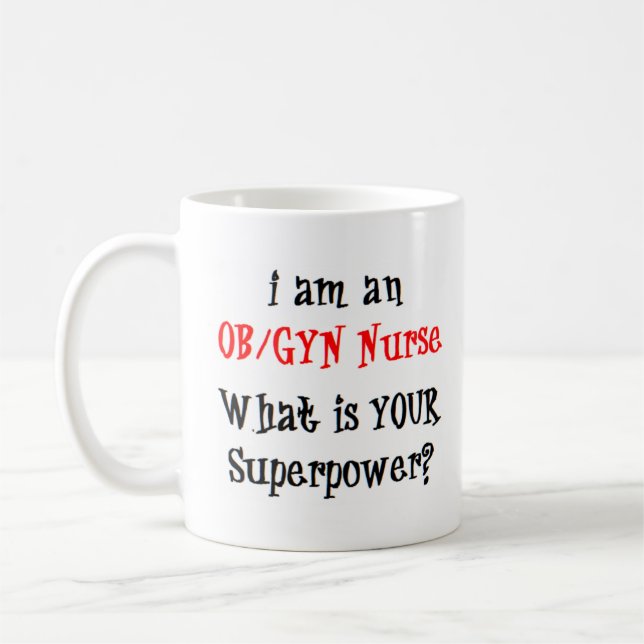 ob/gyn nurse coffee mug (Left)