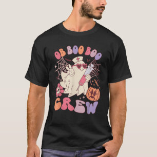 OB Nurse Boo Crew Funny Halloween Costume Obstetri T-Shirt