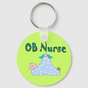 OB Nurse Gifts, Baby in Blanket--Adorable Keychain