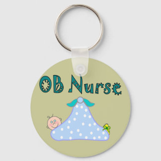 OB Nurse Gifts, Baby in Blanket--Adorable Keychain