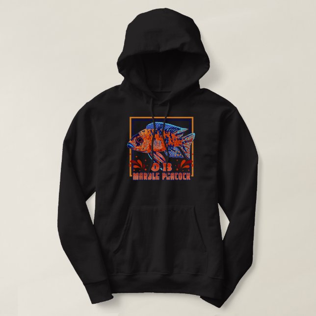 OB Peacock Cichlid Malawi Cichlid Aquarium Fish  Hoodie (Design Front)