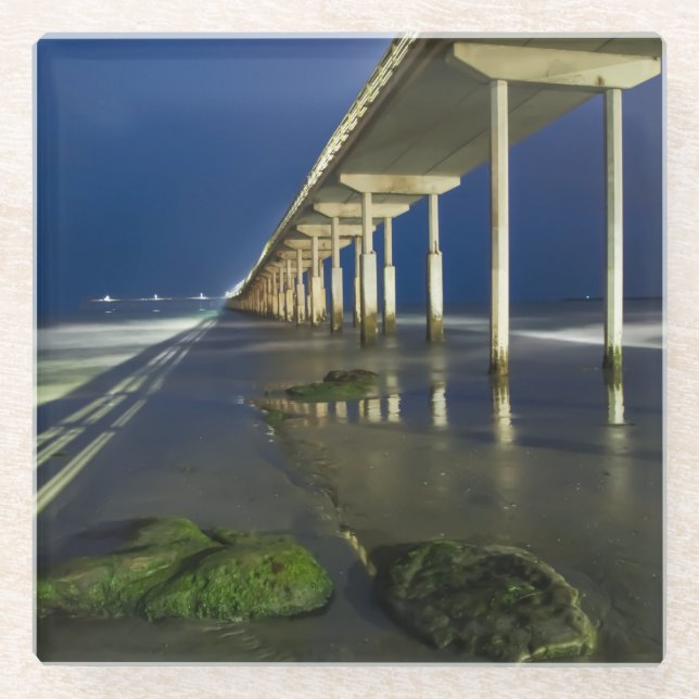 OB pier Glass Coaster (Front)