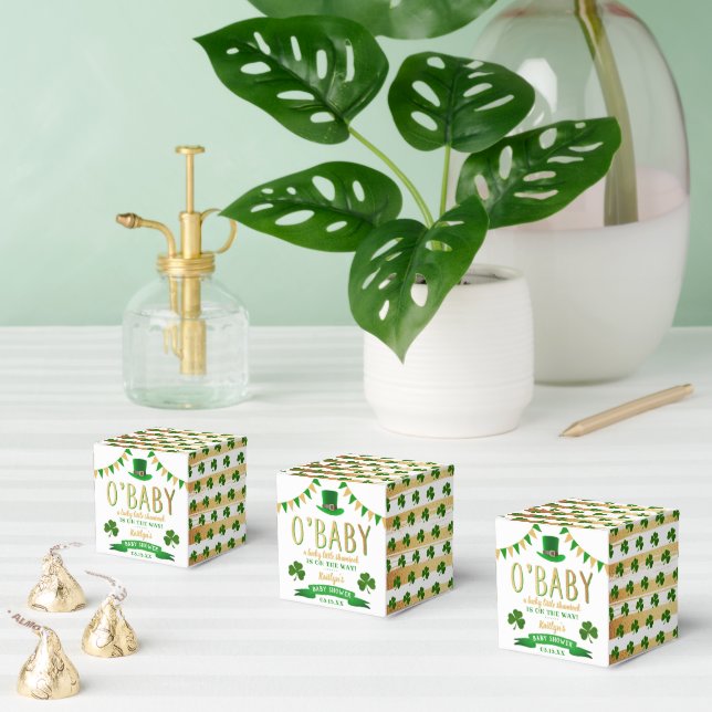 O'Baby St. Patrick's Day Baby Shower Favor Box (Multiple)