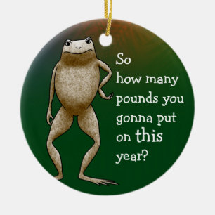 Obadiah Toad Diet Ceramic Ornament