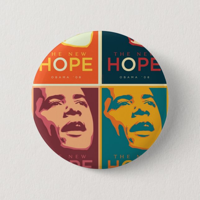 obama 03 2 inch round button (Front)