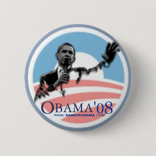 Obama '08 2 inch round button