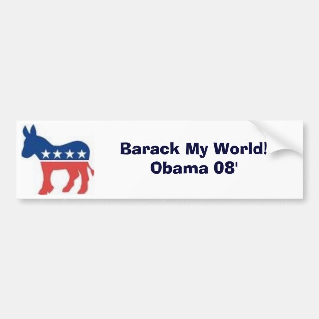 Obama 08' bumper sticker (Front)
