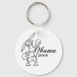 Obama 2008 donkey keychain