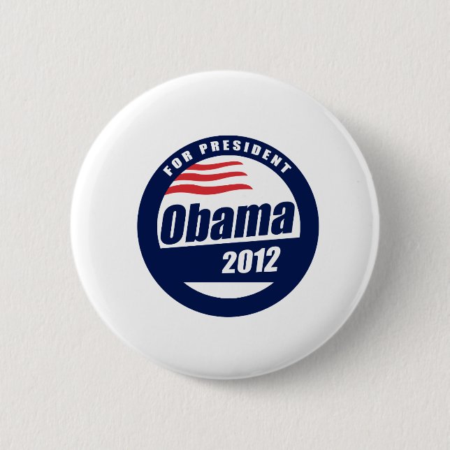 Obama 2012 2 inch round button (Front)