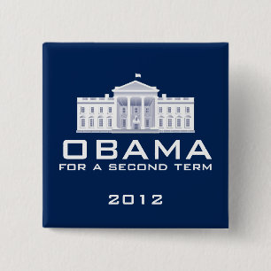 Obama 2012 2 inch square button