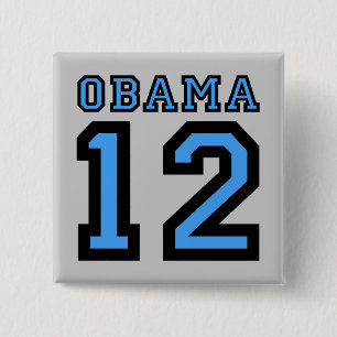 Obama 2012 2 inch square button