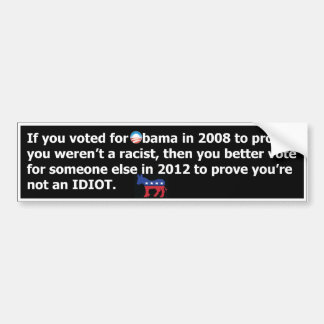 Obama 2012 bumper sticker