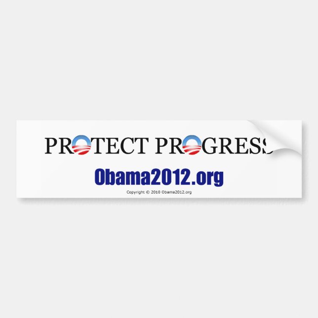 Obama 2012 Bumper Sticker (Front)