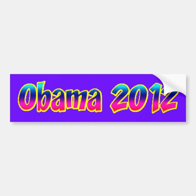 Obama 2012 bumper sticker (Front)