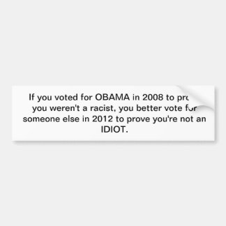 Obama 2012 bumper sticker