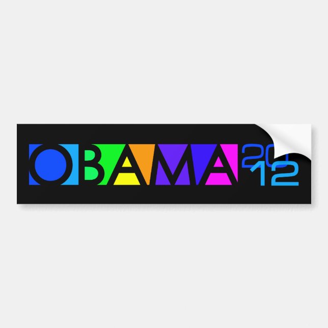 OBAMA 2012 bumpersticker Bumper Sticker (Front)