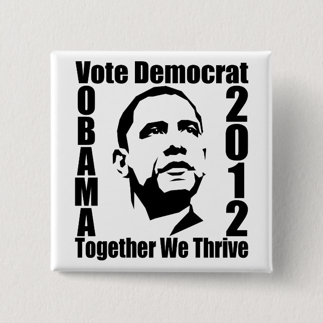 OBAMA 2012 button (Front)
