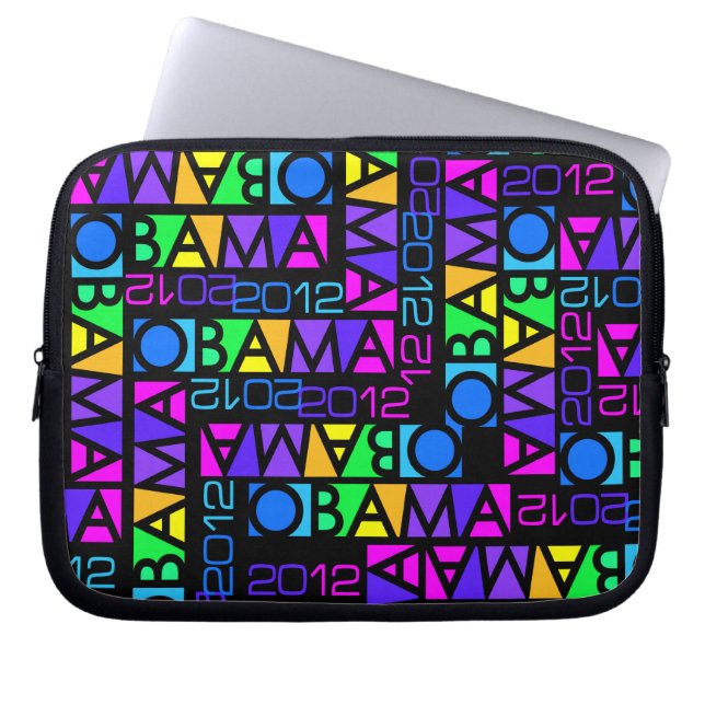 OBAMA 2012 custom laptop sleeve (Front)