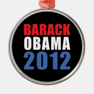 Obama 2012 metal ornament