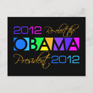 OBAMA 2012 postcard, customize Postcard