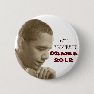 Obama 2012 Re-Elected_ 2 Inch Round Button
