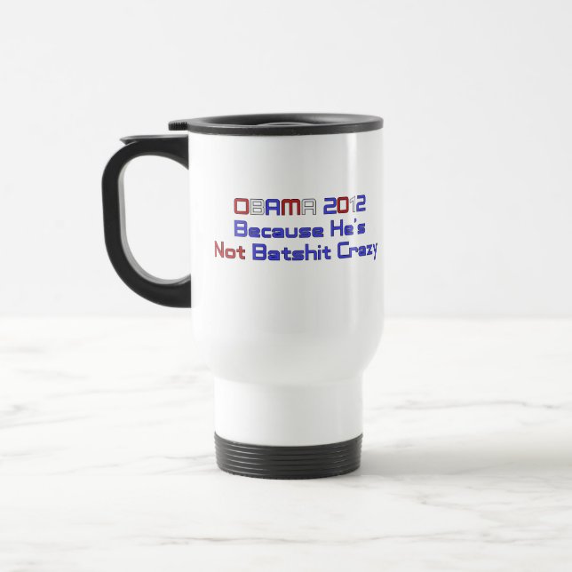 OBAMA 2012 TRAVEL MUG (Left)