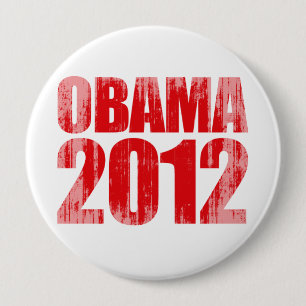OBAMA 2012 - Vintage.png 4 Inch Round Button