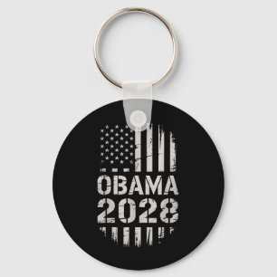 Obama 2028 America President Graphic Apparel Mens Keychain